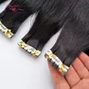 Ali Magic Mini Tape In Hair Extensions Human Hair Remy Naturalne miękką skórę kleju włosy 12 ''-28 ''