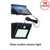 5M câble lumière solaire 3 modes panneau divisé intérieur extérieur étanche jardin cour corps humain détection applique murale 5M câble IP65