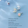 Cała meksykańska biżuteria na stadninę Unikalna design 925 Srebrny księżyc i gwiazda Micro Pave CZ Kolczyki dla kobiet wysokiej jakości 8160835
