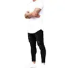 Erkekler için Erkek Yırtık Kot Rahat Siyah Mavi Sıska Slim Fit Denim Pantolon Biker Hip Hop Kot ile Seksi Helel Denim Pantolon