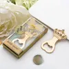 20PCS Gold Crown Bottle Opener Wedding Favor Bridal Shower Event Party Giveaways Anniversary Keepsake Beer Cap Opener