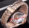 8 colors mens automatic watches Nautilus 5712 5712G 5712R 5711 everose gold stainless steel watchcase sapphire crystal luxury mens1989