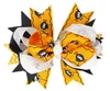 New 5" Halloween Hair Bows With Clip For Kids Girls Princess Pinwheel Grossgrain Ribbon Bows Hairpin Hair Accessories 4 Colors