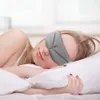 3D Eye Cover Maschera per dormire Visiera da viaggio Ufficio Sleep Donna Uomo Occhiali Traspirante Soft Benda sull'occhio regolabile Black Blindfold RRA2415