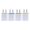 Universele Dual USB Wall Charger Charging Head EU US Plug AC Power Adapter voor mobiele telefoons MP3 MP4 enz. Snel schip