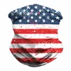 3D Американский национальный флаг Печать Маска для лица Бандана Дышащая полумаска Шарф Повязка на голову Велоспорт УФ-пылезащита от ветра Mas8047221