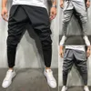 Men Casual Irregular Pants Slim Trousers 2019 New Solid Running Joggers Gym Long Sweatpants M-2xl C19040801