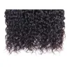 Brésilien Virgin Human Hair tisse Extensions Water Wave Natual 1B Couleur 3 Poules avec dentelle Frontal 134 Haure qualité non transformée5325149