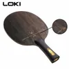 LOKI V9 Lama da paddle per ping pong professionale in carbonio ebano 9 strati Mazza da ping pong per lama da ping pong ad arco offensivo C18112001241G9221512