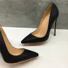 Black serpentine thin-heeled pointed high-heeled shoes 12CM super high-heeled fashionable sexy banquet women's shoes customized 33-44 yards