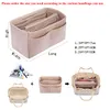 Purse Organizer Insert Shaper Felt Bag In Bag Handbag Organizer med dragkedja passar alla typer av Tote Pures Cosmetic toalettartiklar298k