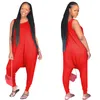 Vrouwen effen kleur jumpsuits bootcut mode losse rompertjes casual overalls eendelige broek slanke leggings nachtclubkleding 308