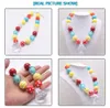 Date Enfants Filles Bébé Perles Collier Avec Pendentif Goutte D'eau Enfant Chunky Bubblegum Collier Coloré Chunky Bijoux