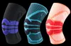 En erkekler kadınlar Tasarım Spor Futbol Futbol Basketbol nefes silikon elastik kompresyon Tekmelik spor diz kapağı kemer örme Kneepad