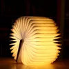 Creative 5 Color Change Foldbar Book Night Lights Bedroom Bedside Lamp Study Room USB RECHARGEABLE LED Book Light Light