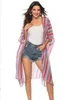 Beach Smock Mousseline de soie Bikini Cover Ups Imprimé Sunblock Beach Cardigan Sunscreen Shawls Beachwear Maillot de bain Blouse Cape Midi Robes de bain B550