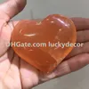 2 pezzi splendido cristallo di selenite arancione lucido di grandi dimensioni, pietra di palma, pietra d'angelo, pietra preziosa curativa Reiki Chakra, lapidario minerale, esemplare