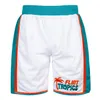 Jackie Moon # 33 Kaffe Black # 7 Downtown Malone # 69 Monix # 11 Flint Tropics Semi Pro Movie Jersey Shorts Set Män sys