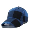 Fashion-Men's Cotton Hats Plaid Baseball Cap Travel Outdoor Baseball Caps