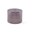 Anpassad tryckt logotyp Manuell hand 4 stycken 40 50 63mm Metall Zinc Alloy Spice Mill Easy Dry Herbal Cigarette Tobacco Herb