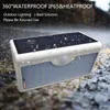 Nyaste Solar Light 1300lm 60 LED 5 Modes med Controller IP65 Vattentät solkraftlampa för utomhus trädgårdsvägg staket gård