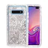 Samsung Galaxy S10 S10 Plus S10 Lite Mil-Grade Protects Plus Drop Protection Dust Prubクイックサンドロボットキラキラ電話ケースカバー