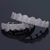 Hip Hop Jewelry Mens Diamond Grillz Teeth Forme Scarms Gold Out Out Grills Rapper Men Fashion Associory242Q