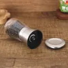 Roestvrij staal peper molen en zout molen glas lichaam kruid zout en peper molen keuken accessoires kookgereedschap