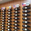 Järn väggmonterad vinhållare europeisk stil lutad rak vin rack röd vin champagne flaska display stativ rack arrangör ny