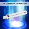 8Pcs lot 9W UV Lamp Light For Nail Dryer Curing Lamp Replacement Ushaped Lamp Bulb Tube Nail Art Supplies Manicure2913089