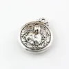 25Pcs lot Antique Silver Virgin Mary Charm Pendants For Jewelry Making Bracelet Necklace Findings 21x24mm A-481223D