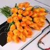 Латексные тюльпаны искусственный ПУ букет цветов Real touch цветы для украшения дома свадебные декоративные цветы 11 цветов вариант