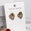 S1079 أزياء المجوهرات S925 Silver Needle Vintage Strawberry Encling Diamond Rhinstone Stud أقراط