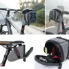 スーツケース自転車バッグ雨プルーフ反射リアシートポストバイクブラック1