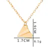 Jewellery Paper Plane Pendant Collier One Direction Collier pour hommes classiques Simple Whole Fashion175T