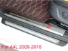 Acero inoxidable 304 # de alta calidad, 4 uds, alféizar interno de la puerta del coche, placa protectora, barra de protección del pedal para Audi A3,A4L,Q3,Q5,Q5L,Q7