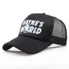 Berretti da baseball mondiali Whole Black Waynes Cappello hip-hop unisex Cappellino da sole Wayne039s Cappello mondiale Costume ricamato Cappelli a rete Trucker 9688246