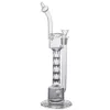 Unikt tjockt glas Bong vattenrör Hookahs Nya DAB Bong Wholesale 12 tum och 14mm led