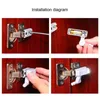 LED Cabinet Hinge Led Sensor Light Wardrobe Lamp Night Light Cupboard Door Bulb Kitchen Lamp Home Kitchen Supplies