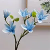 Real Touch Magnolia Flower Branches Artificial Magnolia Flower for Wedding Decoration Artificial Decorative Flowers 6 Colors