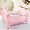 12PCS Plastic Baby Cradle Candy Box Baby Shower Baptism Party Sweet Table Decors Supplies Gifts