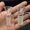 Quartz Banger Glass Adapter Converter Glass Bong 14mm 18mm Female To Male Quartz Banger Bowl Thick Forsted Pyrex Glass Water Pipes VT0067