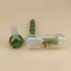 Mini Glass Hammer Bong Narghilè 6,3 pollici Percolatore Green Smoking Bubbler Water Pipes Bowl