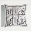 Luxe super-soft fluwelen dubbelzijdig stripfiguur afdrukken kussenhoes Europese cafe sofa decor kussensloop