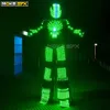 LED robot suit costume RGB color LED growing clothing luminous dance wear For party DJ disco nightclubs ktv supplies3504550