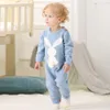 Rabbit Sticked Bunny Rompers för nyfödda Jumpsuits Spädbarn Bebes Boy Girl Long Sleeve Overalls Toddler Children039S påsk Outf3507490