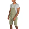 2020 Nieuwe Overalls Jumpsuit Jeans Mannen Nieuwe Mode Mannen Jeans Jumpsuits Shorts Zomer Streetwear Denim Bib Overalls voor man jarretelle broek