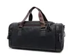 Toppkvalitet Casual Travel Duffel Bag Pu Leather Men Handväskor stora stora kapacitetsresor Black Mens Messenger Bag Tote308V