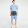 Tracksuits pour hommes Mens Set Courts Sportswear 2021 Summer Homme Impression Respirant 2 pièces T-shirts + Shorts Costume Ensembles occasionnels