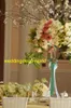 New Flowers Vases Candle Holders Road Lead Table Centerpiece acrylic crystal Stand Pillar Candlestick For Wedding Candelabra decor11145